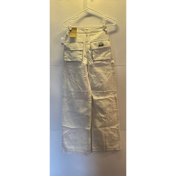 Pacsun‎ “Baggy Cargo” NWT (size 22) white denim pants - Picture 1 of 10
